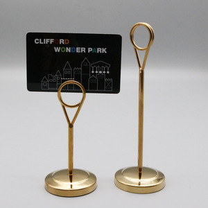 ที่วางป้ายเลขโต๊ะโลหะสีทอง - Product Image 6