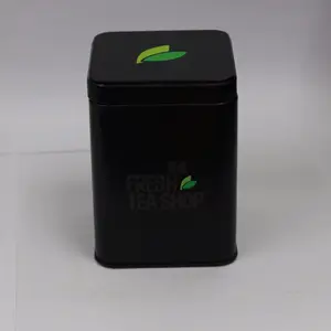 100g square tea tin caddy/airtight tea packaging box