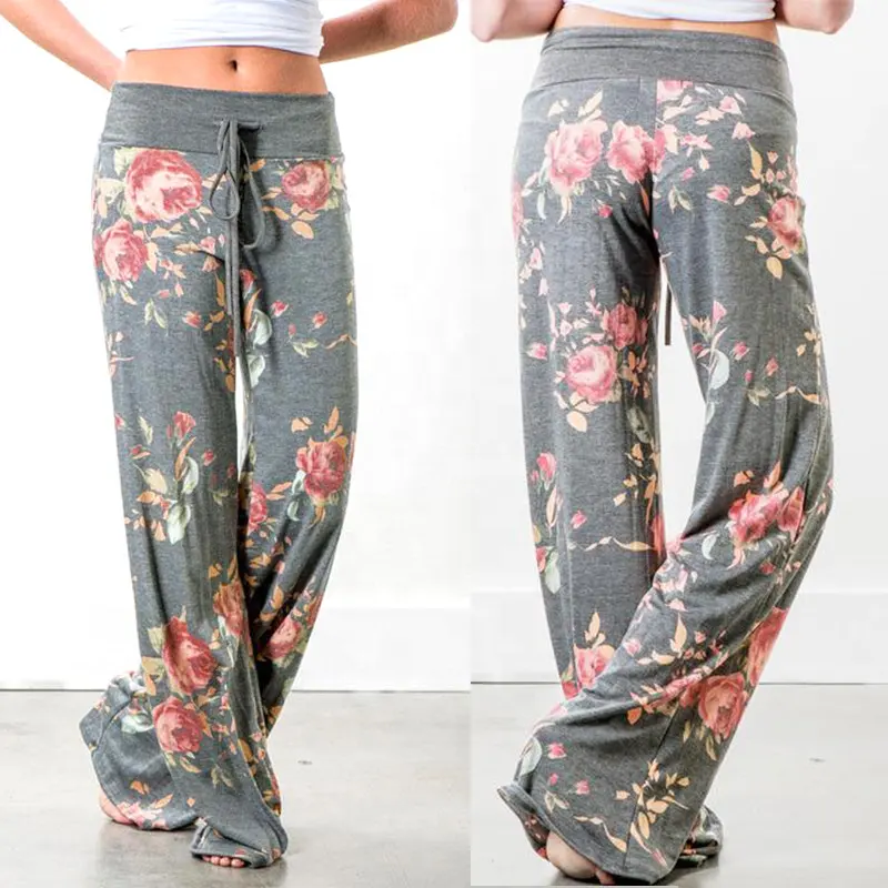 Caliente vendaje pantalones casuales europeo americano moda cinturón camuflaje impreso Floral pantalones de las señoras