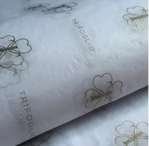 Chine grand rouleau nouveau style de mode personnalisé emballage de papier de soie pour le tissu
