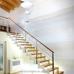 Escalera de acero galvanizado de interior/Diseño de <span class=keywords><strong>pilar</strong></span> de escalera de <span class=keywords><strong>madera</strong></span> - Product Image 5