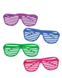 Sıcak satış çeşitli renkler deklanşör gözlük 2022 parti güneş gözlüğü çılgın güneş gözlüğü