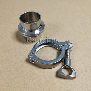 ชุดรวม316L ท่อ38มม. OD 1.5 "hygenic CLAMP เชื่อมโลหะ (2ชิ้น) + Tri CLAMP + ปะเก็นซิ<span class=keywords><strong>ล</strong></span>ิกอน - Product Image 4