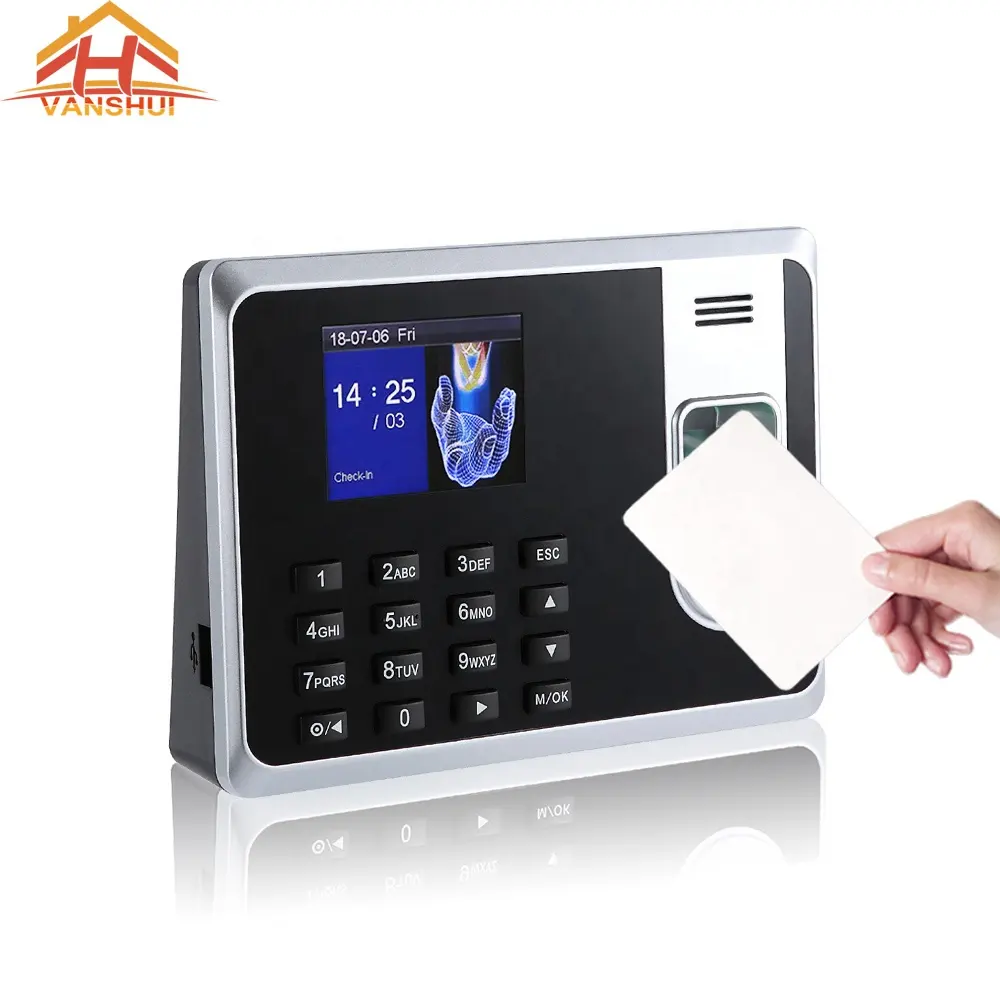Fingerprint Fingerprint T8 Fingerprint And RFID Card Time Attendance With SSR No Need Software Excel Report