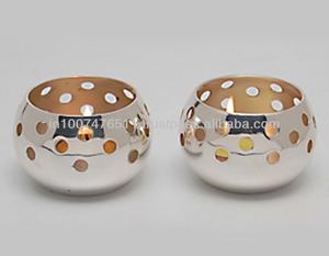 Elegant Brass Votive <b>Tea</b> Light Holder Home Decoration Metal Candle Jar Box for Religious <b>Services</b> - Product Image 1