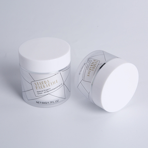 Usine vente blanc bouchon à vis gommage vide de luxe cosmétiques pot de crème - Product Image 2