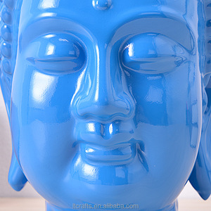 Fabbrica 3d bianco Polyresin Buddha <span class=keywords><strong>testa</strong></span> statue per la vendita - Product Image 2