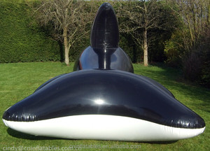De PVC negro brillante inflable ballena animal <span class=keywords><strong>moel</strong></span> inflable ballena para venta - Product Image 3
