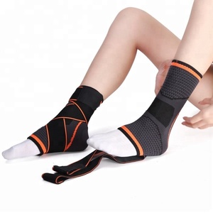 <span class=keywords><strong>Tobillera</strong></span> de doble cinturón transpirable de compresión ajustable para el dolor - Product Image 2