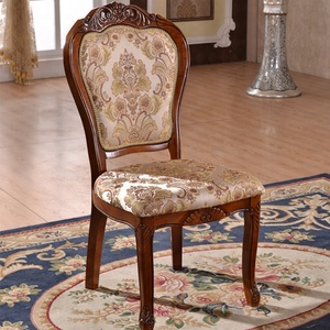 Ghế ăn bọc da bán buôn, kiểu dáng cổ điển, chạm khắc thủ công - Product Image 6