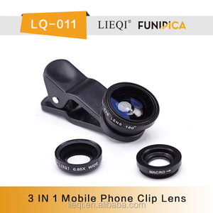 L'électronique Universal Clip 3 en 1 fisheye <span class=keywords><strong>macro</strong></span> grand angle 0.65X objectif pour <span class=keywords><strong>appareil</strong></span> <span class=keywords><strong>photo</strong></span> de téléphone portable LQ-011 - Product Image 4