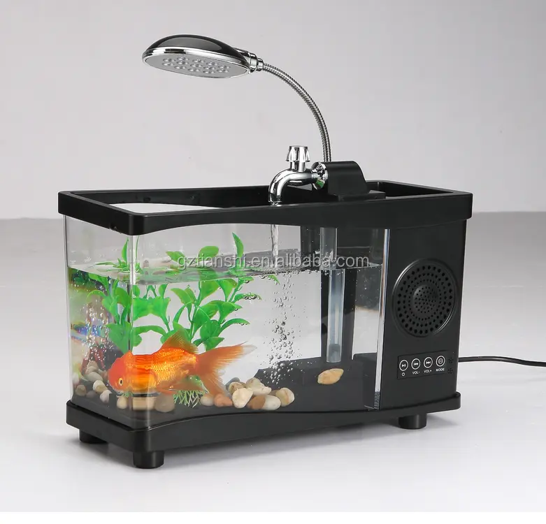 Mini luz LED Fish Tank acuario medusas hogar Decoración blueototh altavoz o regalos