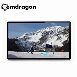 55 inch android treo tường màn hình quảng cáo/máy nghe nhạc quảng cáo/kỹ thuật số biển totem hiển thị tất cả trong một màn hình cảm ứng pc