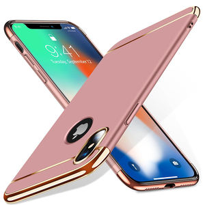 适用于iPhone X PC的塑料硬混合保护壳Apple iPhone X 3in1防滑套的良好触感保护套