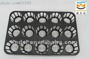 Hình chữ nhật Chất lượng cao cứng 15 tế bào trồng lỗ nhỏ nhựa Net Nursery khay cây giống - Product Image 3