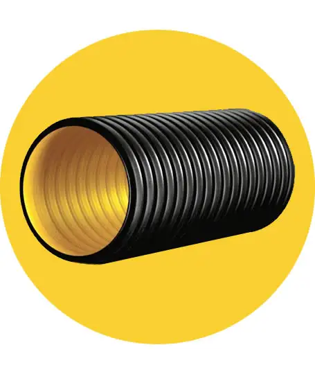 black 3 inch 6 inch corrugated drain land field drainage plastic sewer pipe