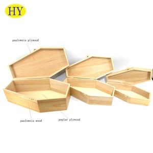 अधूरा हेलोवीन दलों सजावट पालतू Burials छोटे लकड़ी के ताबूत बॉक्स - Product Image 2
