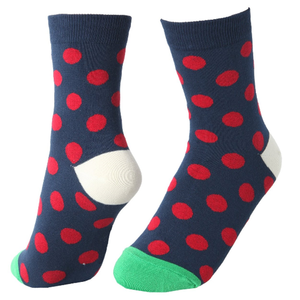 Gsw-184 Haining GS rouge dots design vert bout <span class=keywords><strong>blanc</strong></span> talon marine mignon et belle <span class=keywords><strong>coton</strong></span> plaine filles tube chaussettes femmes - Product Image 1