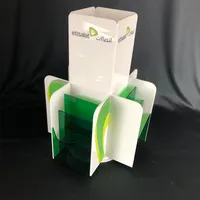 Multiple Pocket Countertop Rotating Plastic Flyer Holder Wholesale Acrylic Brochure & Literature Display Holder