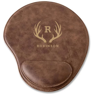 Alfombrilla de Ratón Personalizada con Logotipo OEM, de Lujo, Marrón, Sublimable, de Cuero Sintético PU - Product Image 3