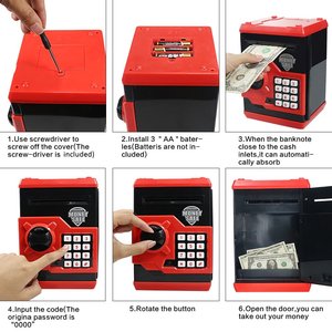 Nuovo Grande Regalo del Giocattolo per I Bambini Bambini Codice Elettronico Scatola di Moneta Della Banca Piggy <span class=keywords><strong>Banche</strong></span> Mini ATM Moneta Elettronica per I Bambini giocattolo divertente - Product Image 6