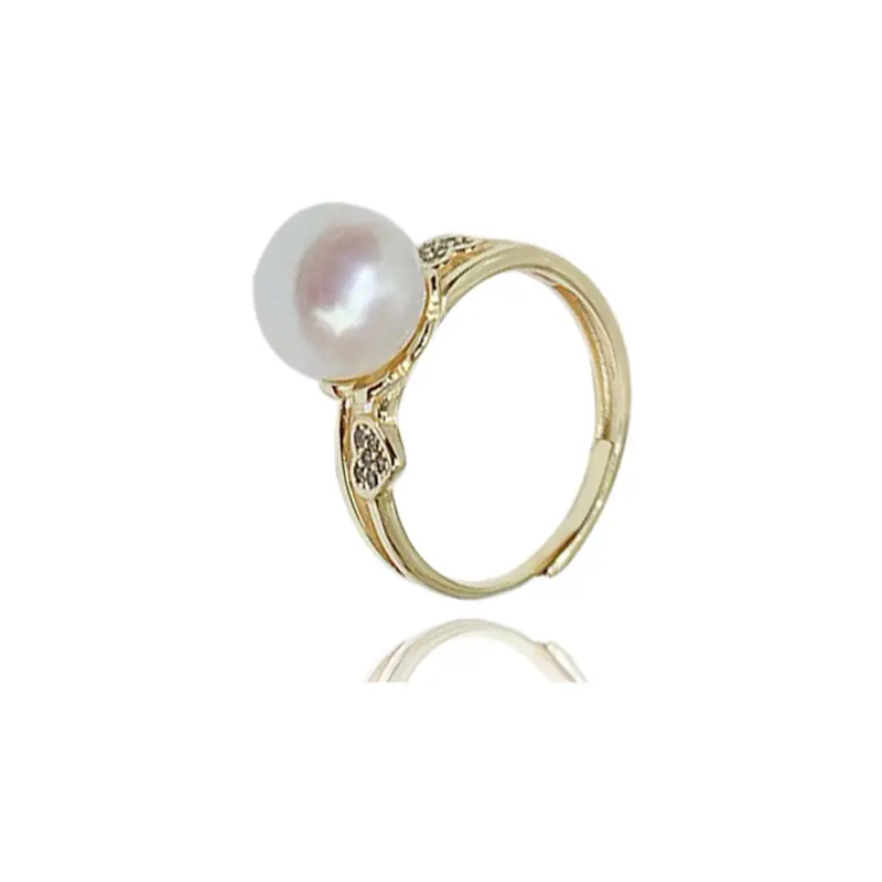 925 sterling silver fresh water pearl ring designs للنساء