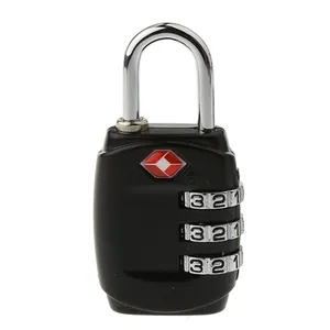 Travel lock 3-digit combination code lock safety seal security TSA waterproof customs clearance padlock