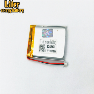 Plug 1,25-2 p 603450 1200 mAh <span class=keywords><strong>3</strong></span>,7 V rechargeable LiPo battery solar Li ion polymer lithium battery with PCM - Product Image 3