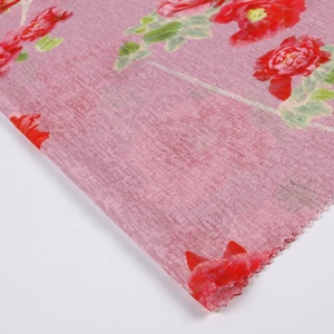 Poliéster <span class=keywords><strong>doris</strong></span> <span class=keywords><strong>Rosa</strong></span> floral clásico Impresión de prendas de vestir de moda de tela jacquard - Product Image 1