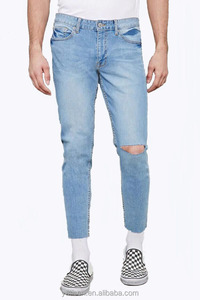 Hombres 2016 nueva moda jeans <span class=keywords><strong>rasgados</strong></span> <span class=keywords><strong>pantalones</strong></span> de mezclilla al por mayor - Product Image 4
