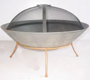 60 Cm Ronde Gietijzeren Firebowl Handel Assurance Vuurkorf Outdoor