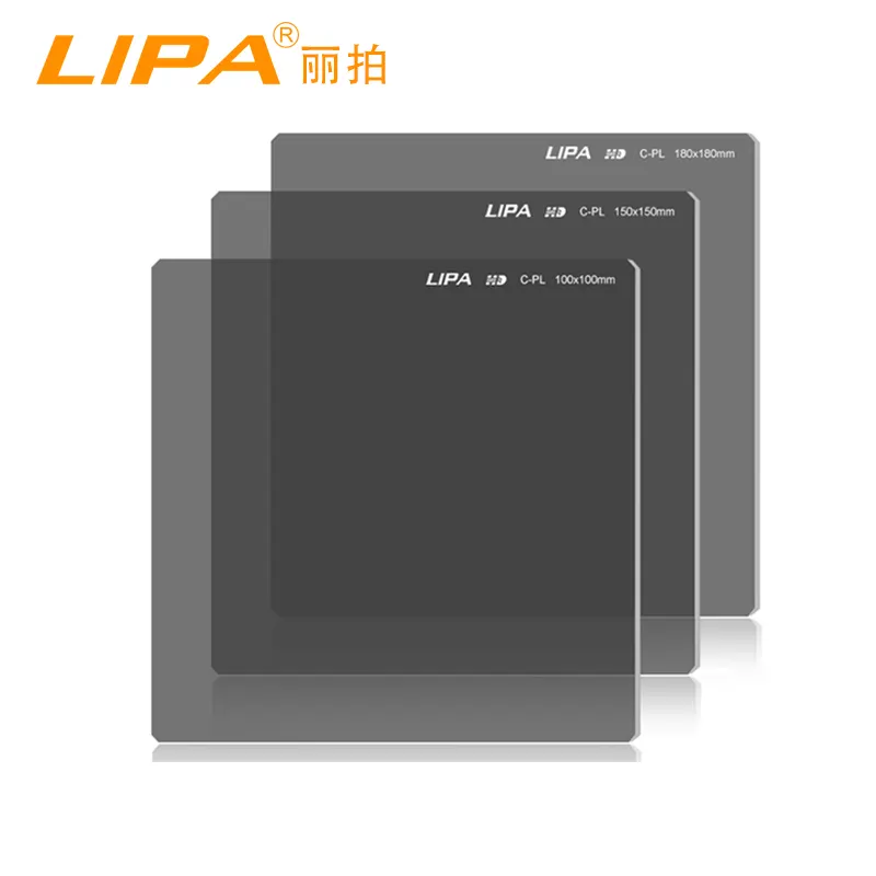 LIPA 6*6 "150*150mm वर्ग HD Polarized फिल्म Polarized फिल्टर सीपीएल फिल्टर के लिए कैमरा