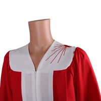 Robe de chœur d'église brodée mate en gros, vente chaude, robe et étole