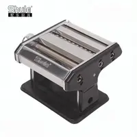 Máquina de pasta Manual de acero inoxidable de alta calidad, laminadora de masa de fábrica