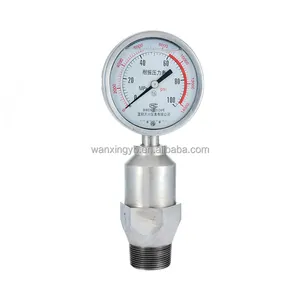 Kualitas Tinggi Stainless Steel Oil Filled Pressure Gauge untuk Minyak Mesin