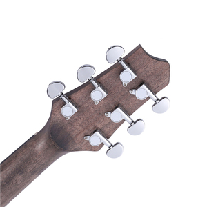 Guitarra Eléctrica Western de 41 Pulgadas, Guitarra Acústica <span class=keywords><strong>Vintage</strong></span> Negra - Product Image 6