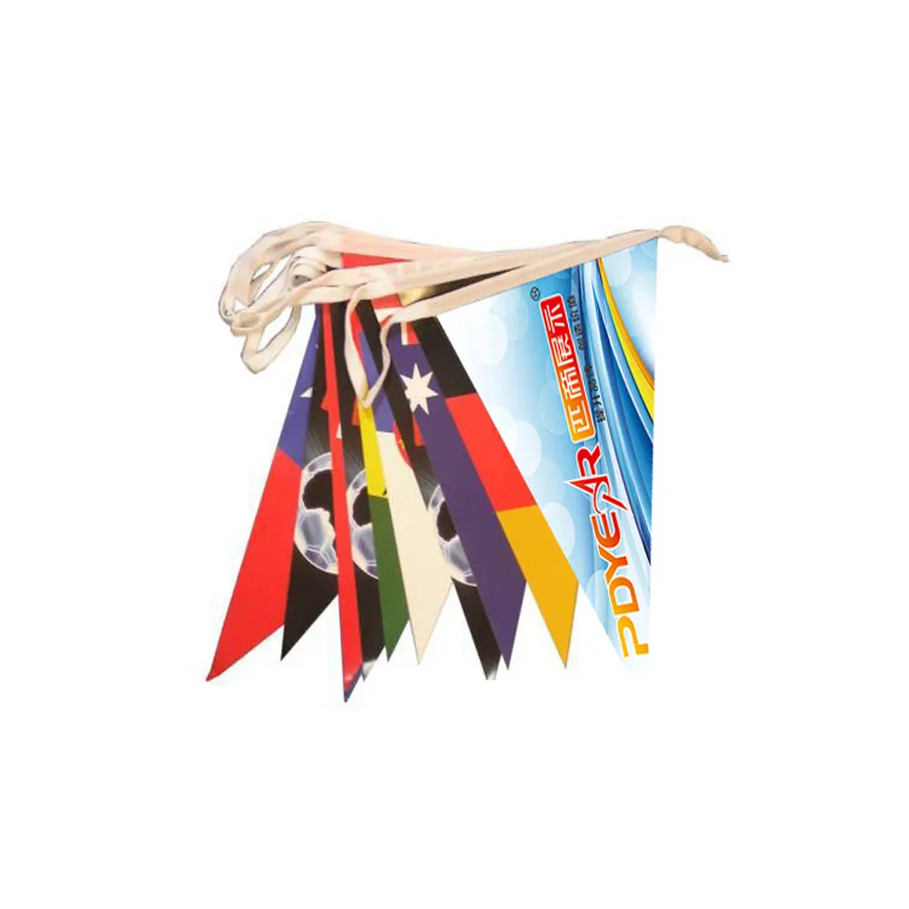 Pdyear bestellen outdoor racing sport werbung individuelles logo polyester stoff werbe auto handwave string bunting wimpel flagge banner