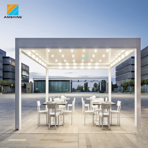 Sistema de techo con lupas para todo tipo de clima, gazebo eléctrico para patio, 8x8 - Product Image 2