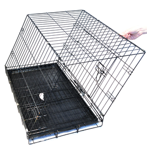 <span class=keywords><strong>Cage</strong></span> pour chien en métal, écologique, avec revêtement en poudre, portable, durable, facile à assembler, plusieurs tailles, pliable - Product Image 3