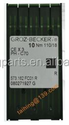 Máquina de bordar repuestos Agujas de Bordar Groz Beckert agujas CEX3 PH-C70 110/18R Hecho en Alemania - Product Image 1