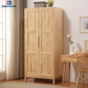 Cómoda de madera moderna, mueble de dormitorio de madera, armario de 2 puertas