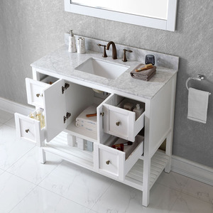 North American White Undermount <strong>Sink</strong> Laundry <strong>Cabinet</strong> <strong>Bathroom</strong> <strong>Corner</strong> <strong>Cabinet</strong> - Product Image 3