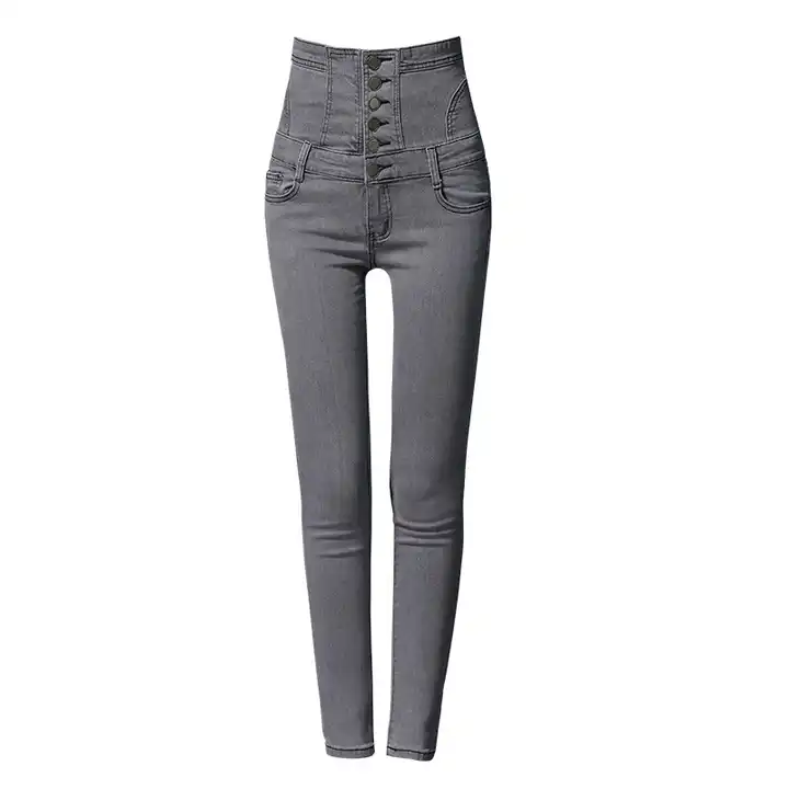 Ladies Fleece Lined Lining Jeans Denim Pencil Pants Trousers Winter Warm  Fashion | eBay