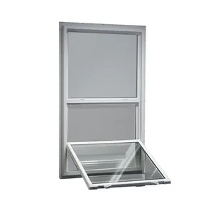 american type usa residential window upvc single hung window