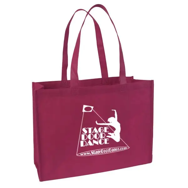 Commercio all'ingrosso Eco-Friendly Non Tessuto Shopping Tote Bag-di Medie Dimensioni logo personalizzato shopping bag di promozione shopper