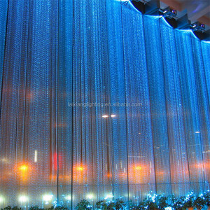 Ristorante decorazione della parete di <span class=keywords><strong>vetro</strong></span> cortina fatta da plastica illuminazione a fiber ottiche - Product Image 4