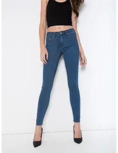 Reale lupo denim jeans produttore ragazze alte gamba lunga sexy skinny jeans fornitore in Bangalore