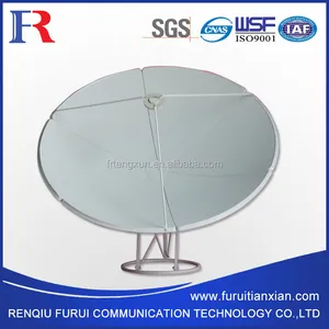 180cm 6 feet ku band satellite dish antenna with 6 panels cn heb tv antenna FURUI c band optional furui 9750 12750 ground mount
