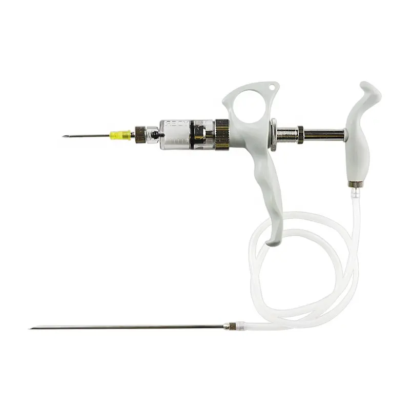 Herbruikbare Pig Continue Vaccin Gun Injector Pluimvee Veterinaire Automatische Spuit Voor Injectie