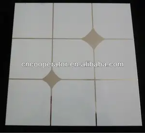 Carrelage de plafond en aluminium à Clip réglable, série de miroirs, de 300x300mm, plafonnier métallique